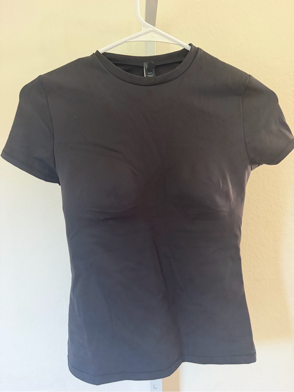 nikeSKIMS Collab Black Fitted Short Sleeve Crew Tee